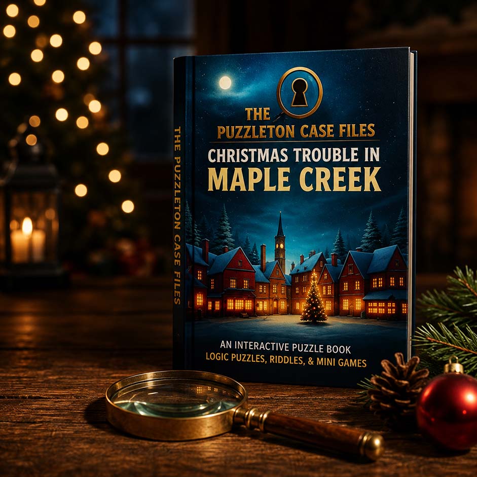 Christmas Trouble in Maple Creek puzzle book